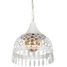 Φωτιστικό Κρεμαστό Μονόφωτο 1xE27 230V Λευκό 955EBRULI1/WH